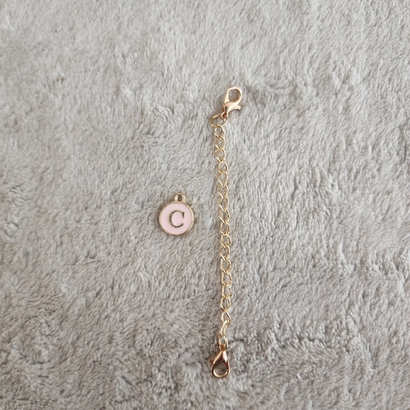 C pink Alphabet Letter Charm Accessories Stanley Cup ID Name Initial Let… - Picture 5 of 11